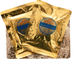 Sena Sea wild smoked sockeye salmon packets