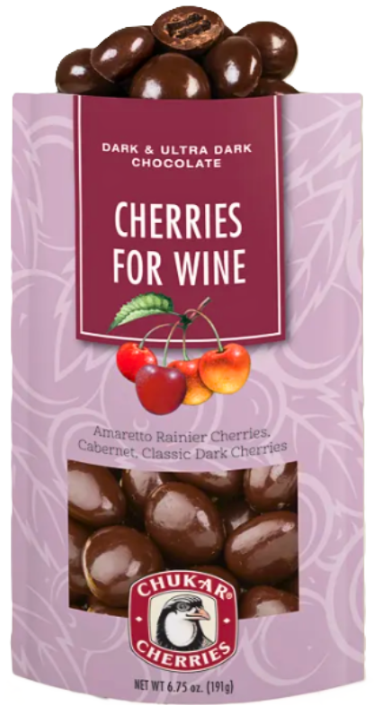 Chukar Cherries - Dark chocolate cherries for wine
