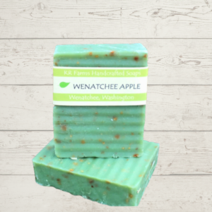 A bar of apple soap