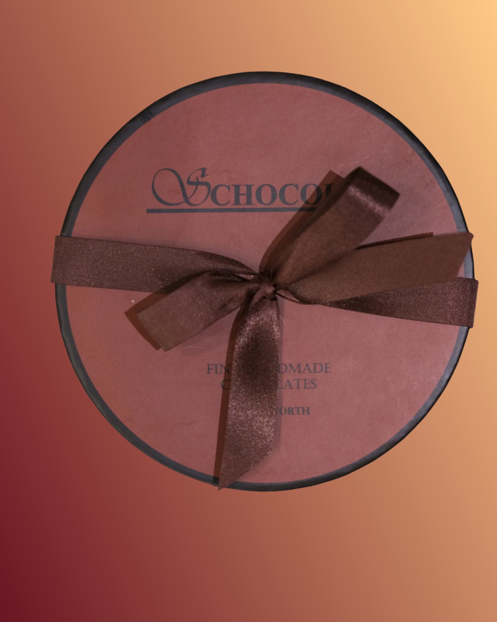a 12 piece round box of chocolates