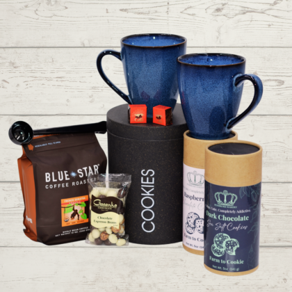 cookie jar and coffee
