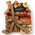 Welcome Home Board House shaped board with pepper mill apple cookboox and kitchen towels